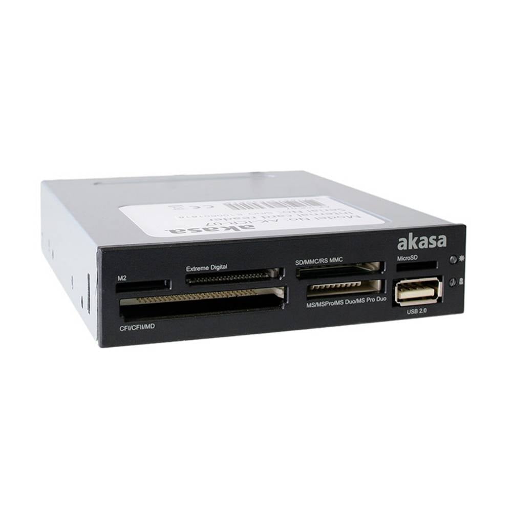 Akasa AK-ICR-07 Externe geheugenkaartlezer USB-A 2.0 Zwart