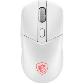 MSI VERSA 300 WIRELESS White - Gaming Muis - 2.4GHz / Bluetooth 5.3 / USB 2.0 - Tot 50 uur Batterijduur