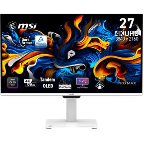 MSI Pro Max 271UPXW12G 27 4K UHD 120Hz QD-OLED Gaming Monitor