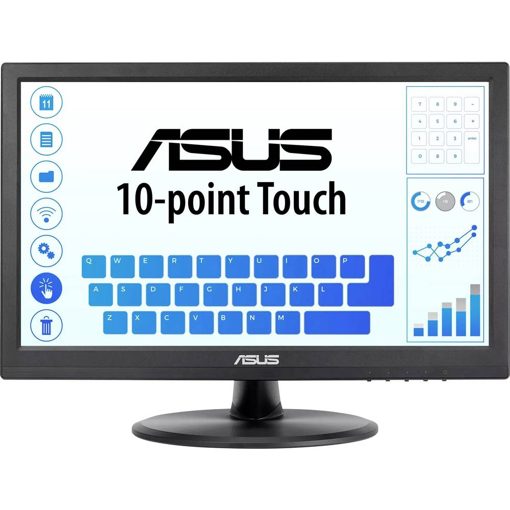 Asus Touch VT169HE Touchscreen monitor Energielabel C (A – G) 39.6 cm (15.6 inch) 1920 x 1080 Pixel 16:9 5 ms HDMI, VGA IPS LED