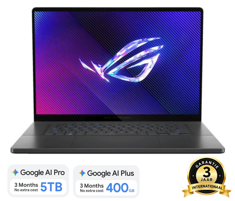 ASUS ROG Zephyrus G16 GU605CM-QR026W 16″ Ultra9-285H RTX 5060 16 GB RAM 1 TB SSD Donkergrijs – Gaming Laptop