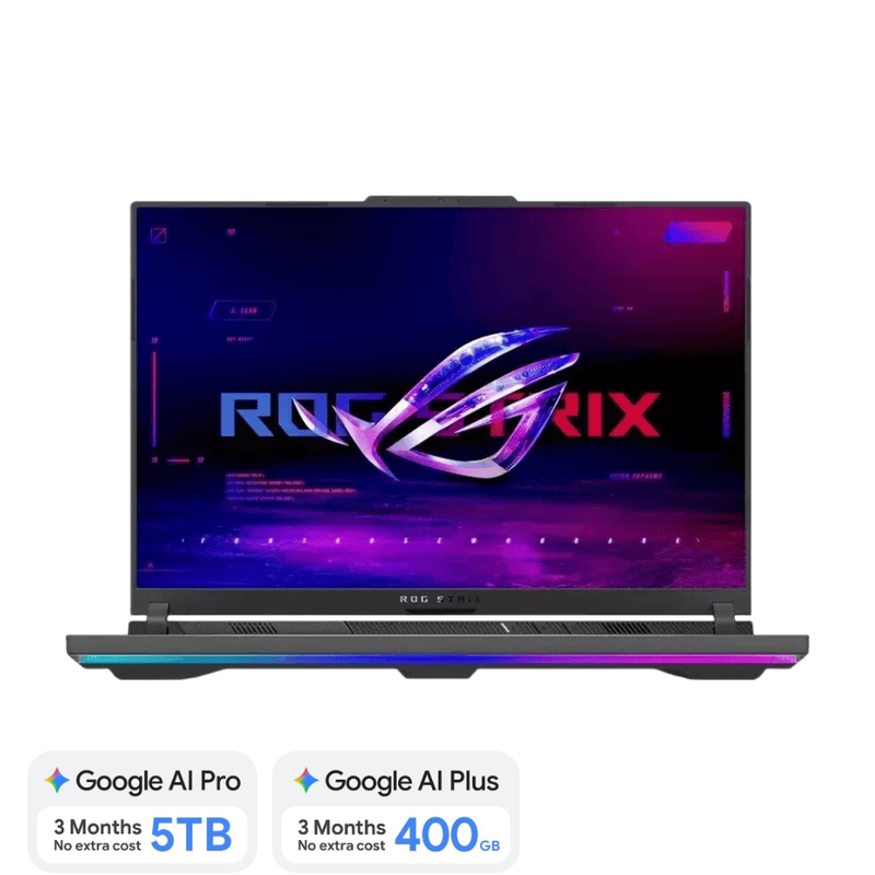 ASUS ROG Strix G16 G614FR-S5252W 16-inch gaminglaptop – Ryzen 9 9955HX – RTX 5070 Ti – 16GB – 1TB SSD – elektrisch groen – QWERTY-toetsenbord