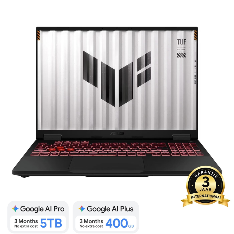 ASUS TUF Gaming A18 FA808UM-S8132W 18 inch gaming laptop – AMD Ryzen 7 260, NVIDIA GeForce RTX 5060 8 GB, 16 GB DDR5, 512 GB SSD, WUXGA 144 Hz, Windows 11 Home, QWERTY, Jaeger grij…