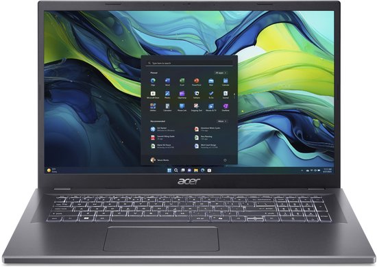 Acer Aspire 17 A17-51M-55EB - Laptop - 17 inch - Core 5 - 16GB - 1TB SSD - Verlicht toetsenbord - Grijs - AZERTY