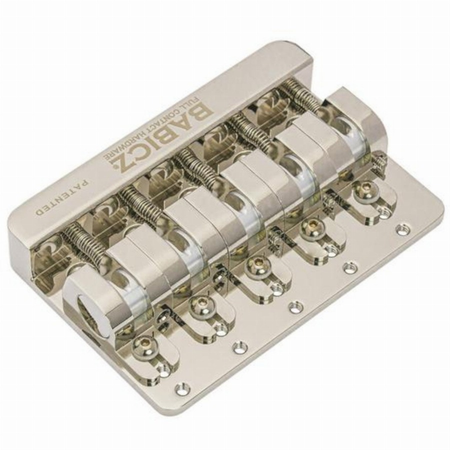 Babicz FCH-5 Bass Bridge - 5 Hole Mount - Nickel