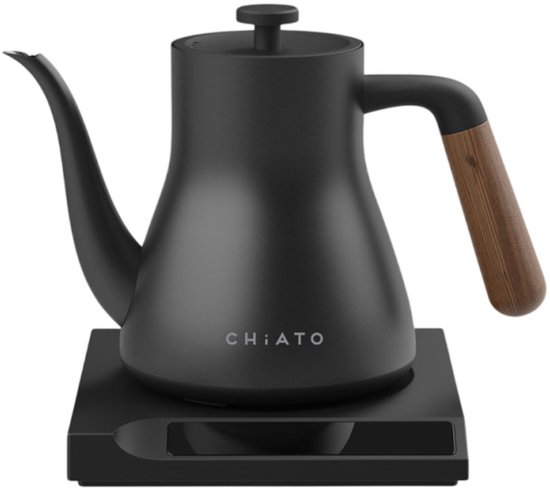 Elektrische waterkoker CHiATO flowPLAY Classic, 0.6 l – Zwart