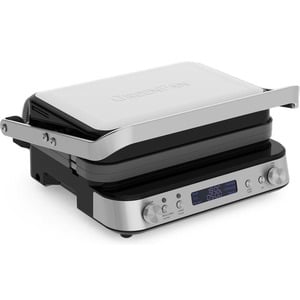 GreenPan Bistro Contactgrill - 2000W - PFAS-vrije antikleeflaag - Keramische antiaanbaklaag - Teppanyaki - Uitneembare platen - 180° uitvouwbaar