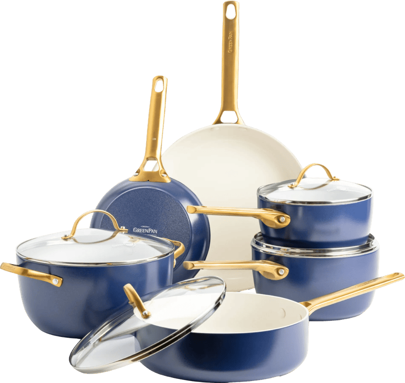 GreenPan Padova pannenset 10-delig Oxford Blue