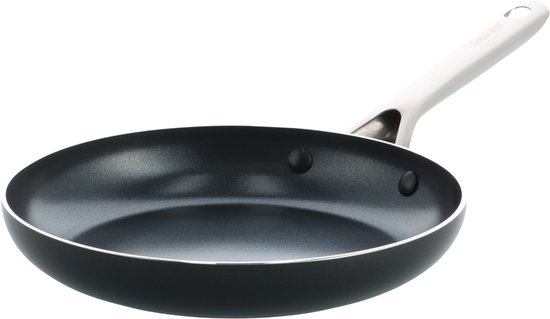 Kochstar Nacht Keramische Koekenpan - 24cm - PFAS-vrij - Inductie koekenpan - Inductie pan - Vaatwasserbestendig - Ovenbestendig tot 200° C - Keramische anti-aanbaklaag - RVS handg…