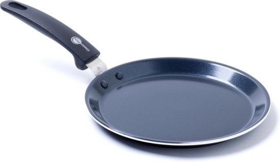 GreenPan Essentials pannenkoekenpan 24cm - zwart - inductie - PFAS-vrij