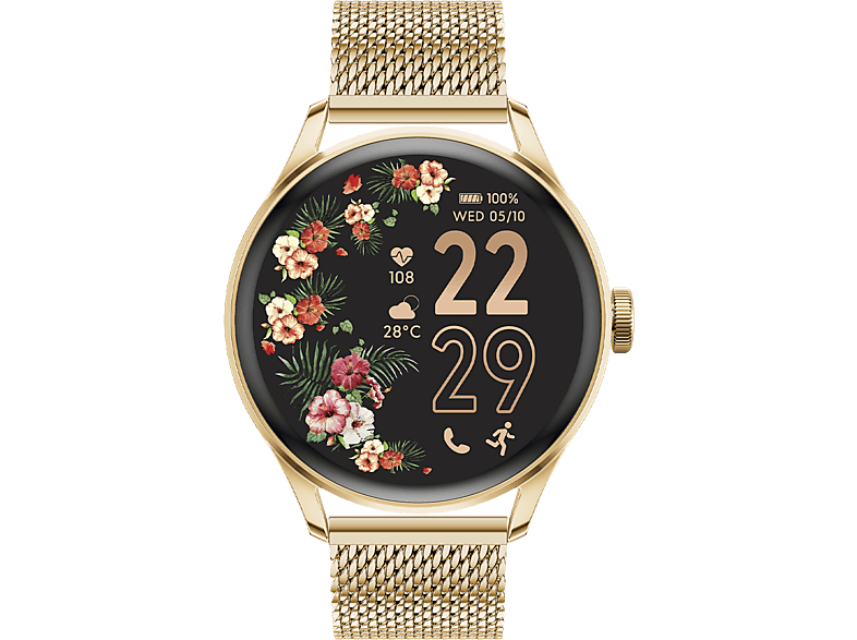 Ice-watch Smartwatch 2.0 Milanese Band Round 1.2” Amoled Gold