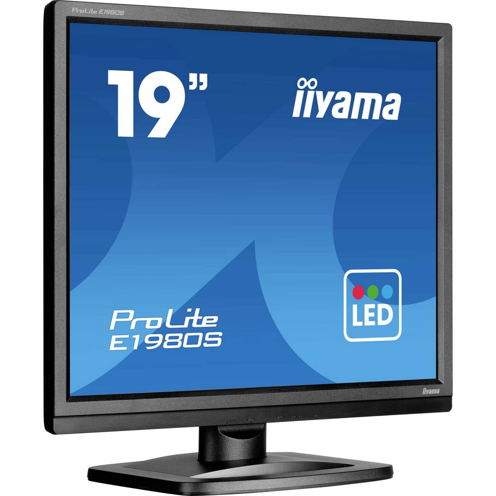 Iiyama ProLite E1980S-B1 LED-monitor Energielabel D (A – G) 48.3 cm (19 inch) 1280 x 1024 Pixel 5:4 3 ms HDMI, DisplayPort TN LCD