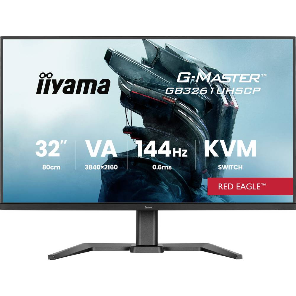 Iiyama G-MASTER Gaming monitor Energielabel F (A – G) 80 cm (31.5 inch) 3840 x 2160 Pixel 16:9 0.6 ms USB-C VA LED
