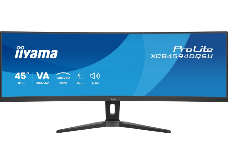 Iiyama ProLite XCB4594DQSU-B1 45 Ultra Wide Quad HD Curved VA Monitor