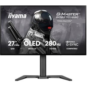 Iiyama G-Master Titan Falcon GOB2701QSC-B1 27 Quad HD OLED Gaming 280Hz Gaming Monitor