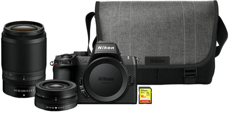 Nikon Z50 II Starterskit + 16-50mm + 50-250mm