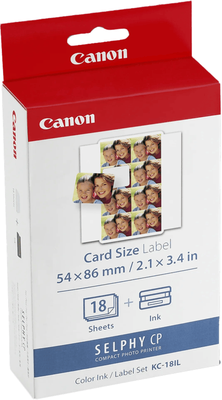 Canon KC-18IL Selphy CP Serie inkt en papier