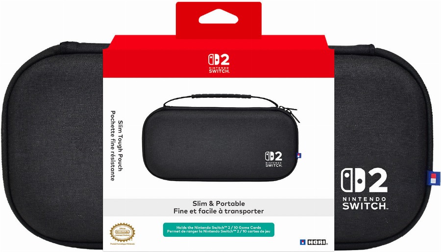 Hori Slim Tough Pouch – Black (Nintendo Switch 2)