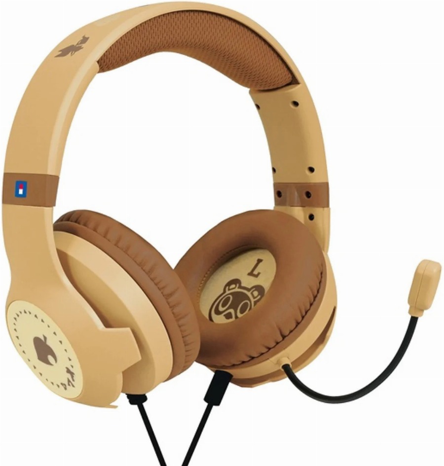 Hori Gaming Headset – Wood Brown (Animal Crossing)