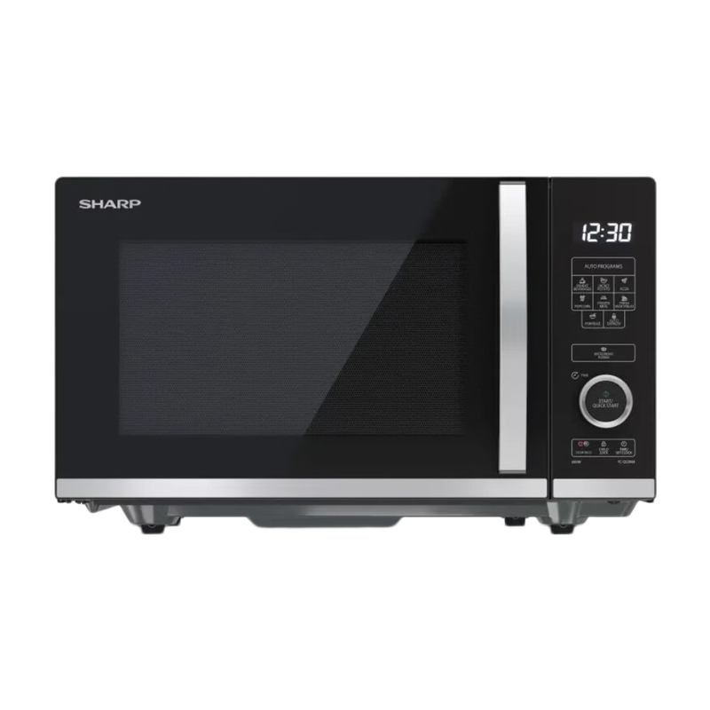 SHARP Magnetron met platte bodem - 20 L, 800 W, Zwart, YC-QS204AE-B