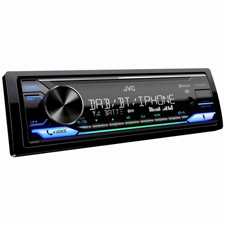 JVC KD-X482DBT Autoradio enkel DIN Bluetooth handsfree, DAB+ tuner