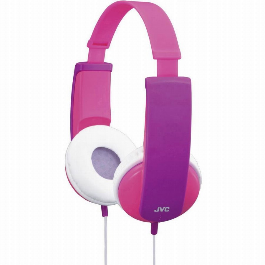 JVC HA-KD5-P-E On Ear koptelefoon Kabel Stereo Pink, Lila Volumebegrenzing, Lichtgewicht Kinderen