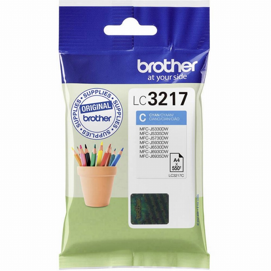 Brother Inktcartridge LC-3217C Origineel Cyaan LC-3217 C
