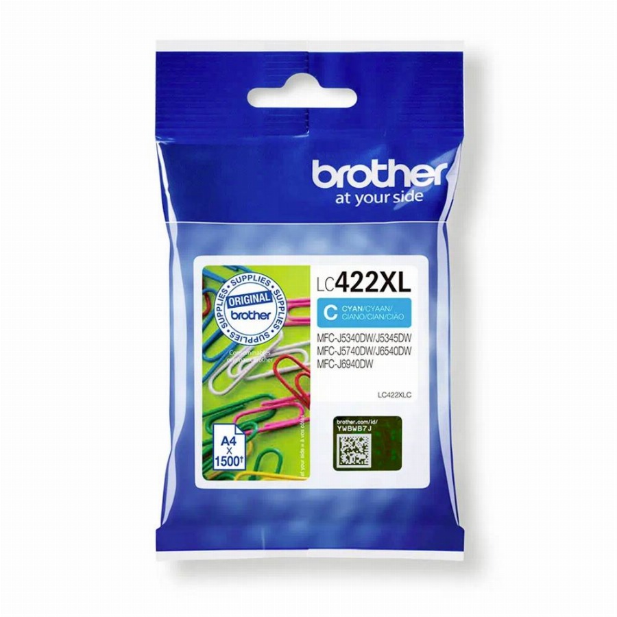 Brother Inktcartridge LC-422XLC Origineel Cyaan LC422XLC