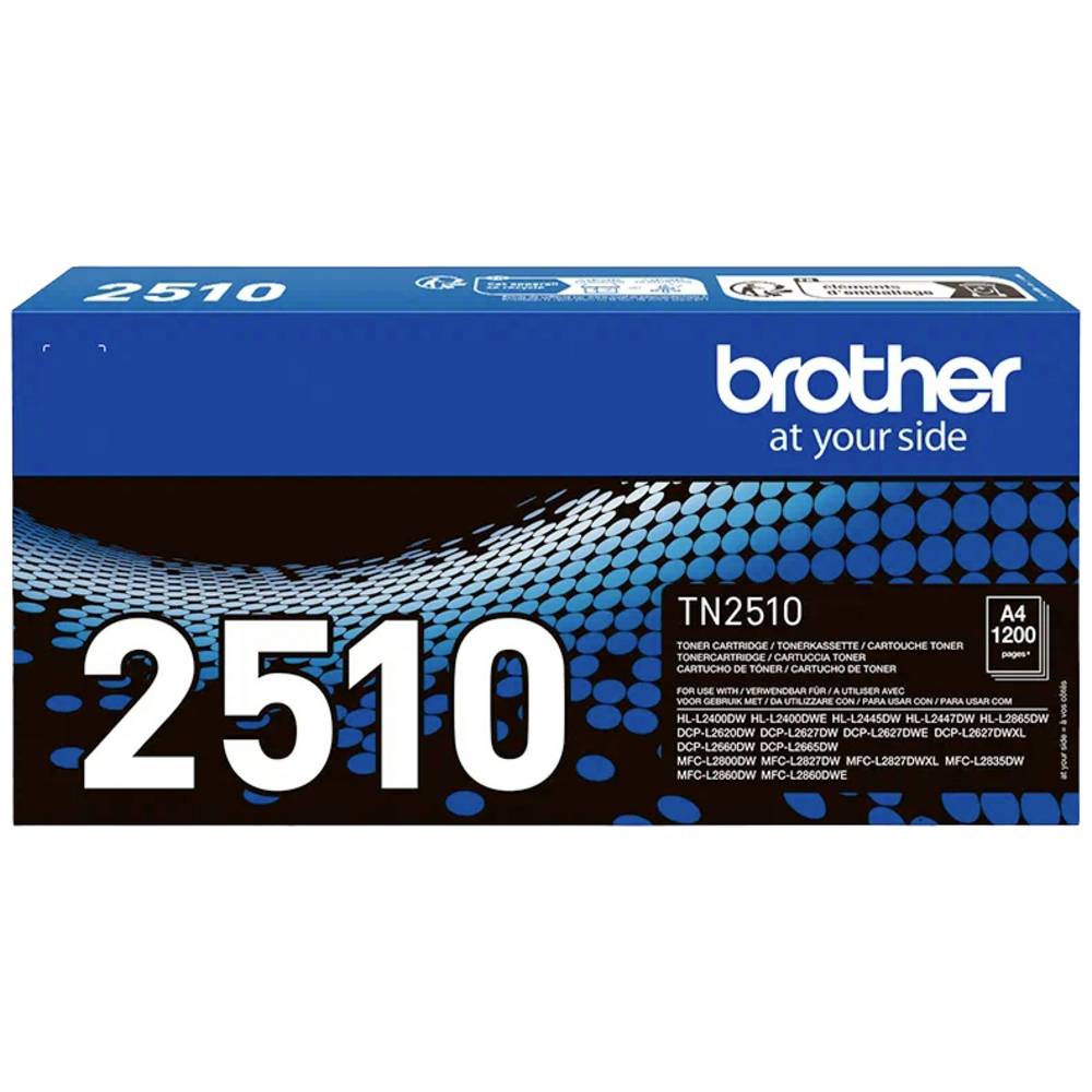 Brother TN2510 Black Toner Cartridge ISO Yield up to 1.200 pages tonercartridge 1 stuk(s) Origineel