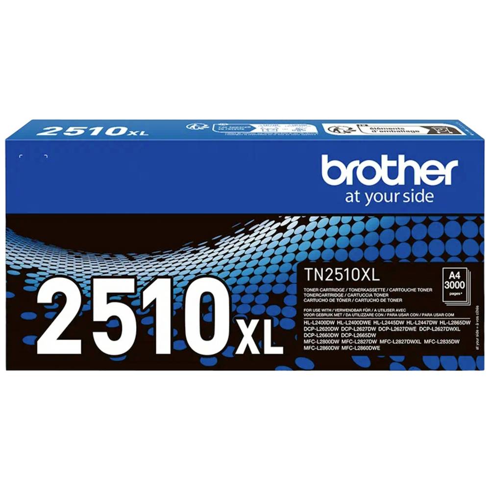 Brother Toner TN-2510XL Origineel Zwart 3000 bladzijden TN-2510 XL