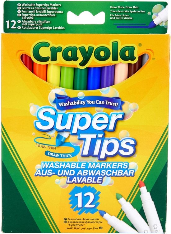Crayola Super Tips Kleurstiften - 12 stuks