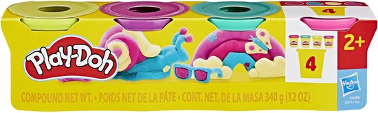 Play-Doh 4-pack boetseerklei - Wilde dieren