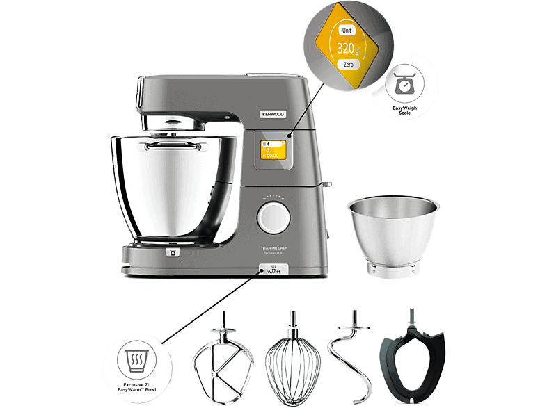 KENWOOD TITANIUM CHEF PATISSIER XL KWL90.004SI