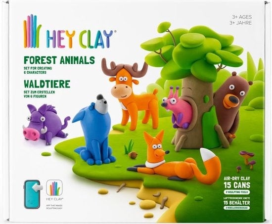 Tomy Hey Clay Bosdieren Boetseerset – 15 stuks
