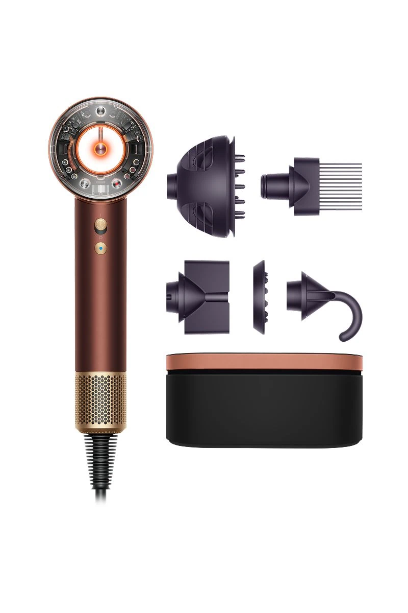 Dyson Supersonic Nural™ föhn - krullend en kroezend (Plum/Copper)