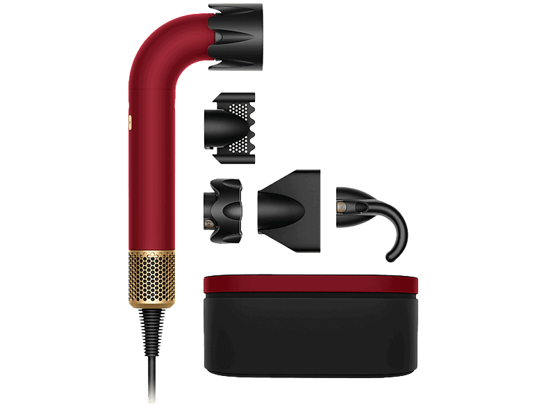 Dyson Supersonic r™ föhn - Curly+Coily (Red velvet/Goud)
