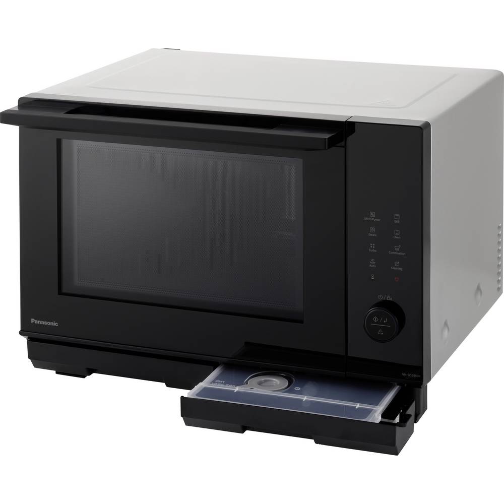 Panasonic NN-DS59NMETG Magnetron Zwart, RVS 1000 W Zonder toerental, Met stoomkookfunctie, Grillfunctie, Digitale timer, Timerfunctie
