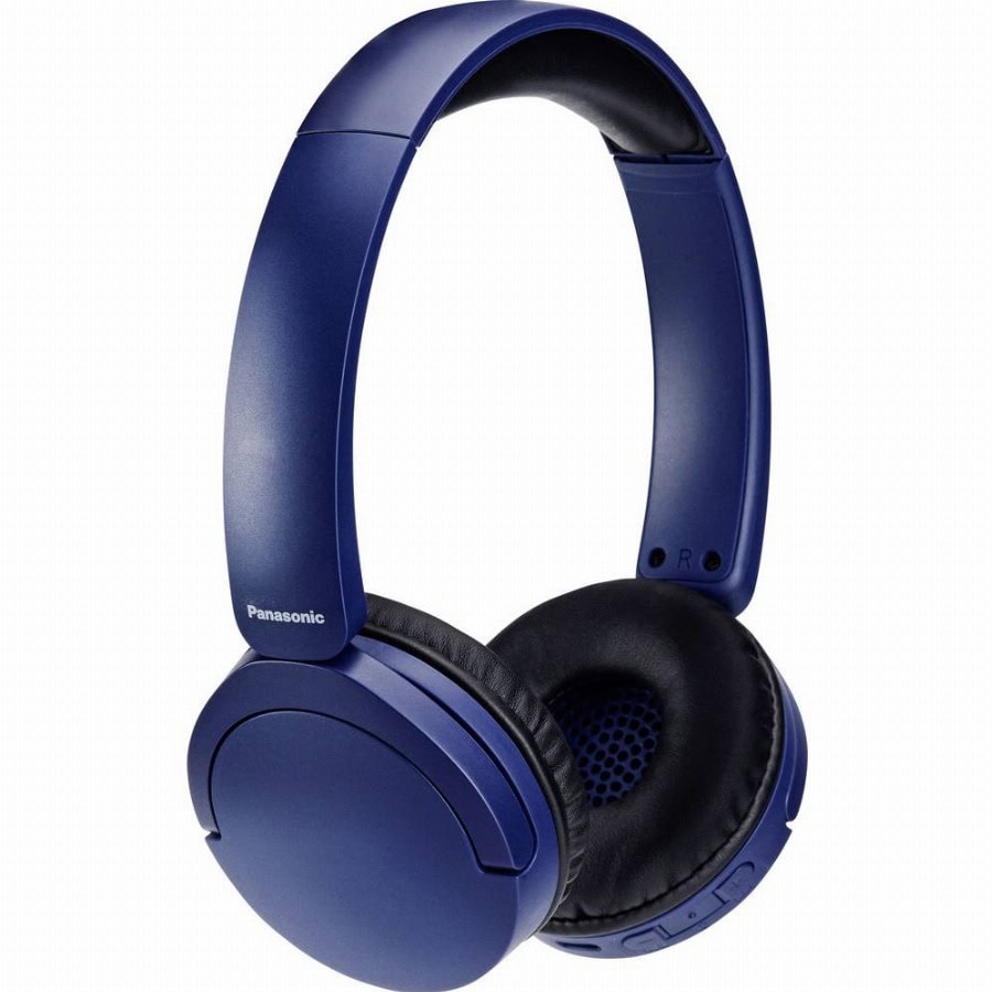 Panasonic RB-HF630BE-A On Ear koptelefoon Bluetooth Blauw Ruisonderdrukking (microfoon) Headset Telefoon