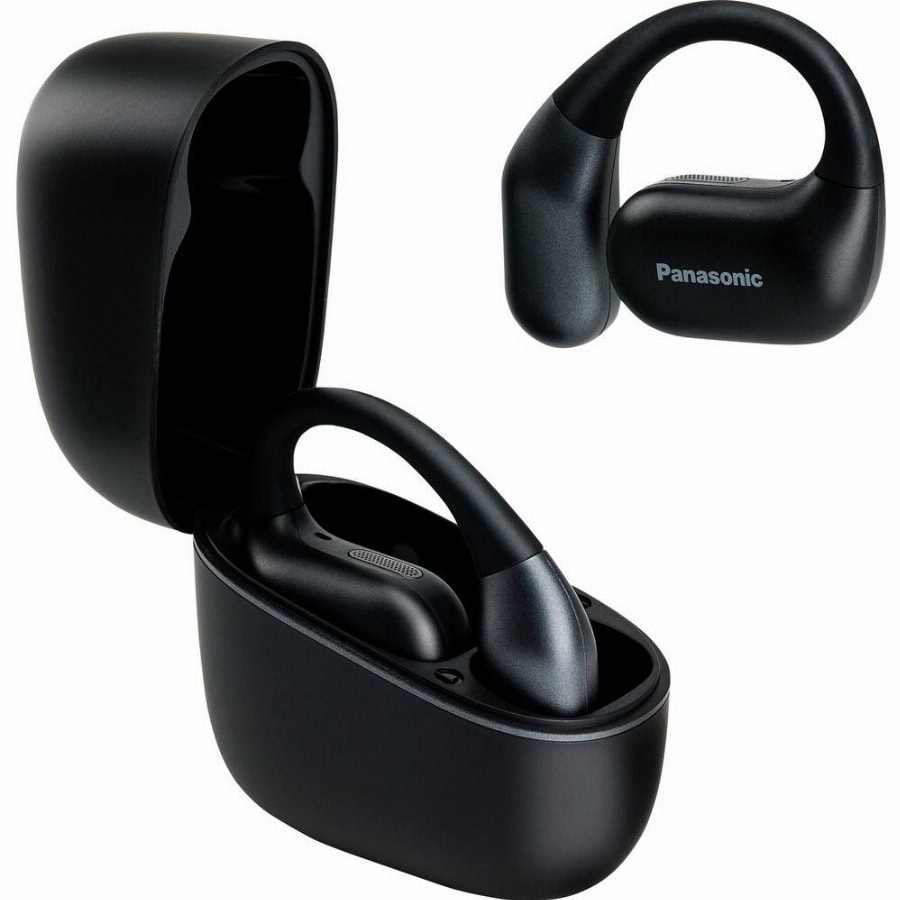 Panasonic RB-F10DE-K In Ear oordopjes Bluetooth Zwart Ruisonderdrukking (microfoon) Oplaadbox Sport