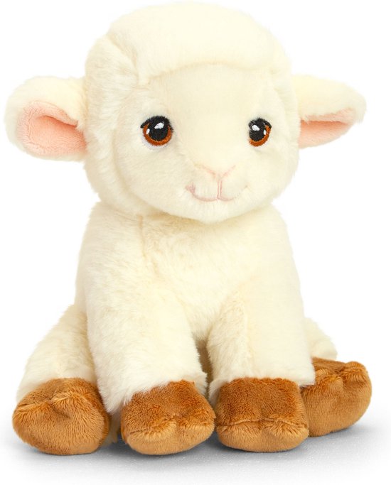 Keel Toys Keeleco Sheep Zachte Pluche Knuffel – 19 cm