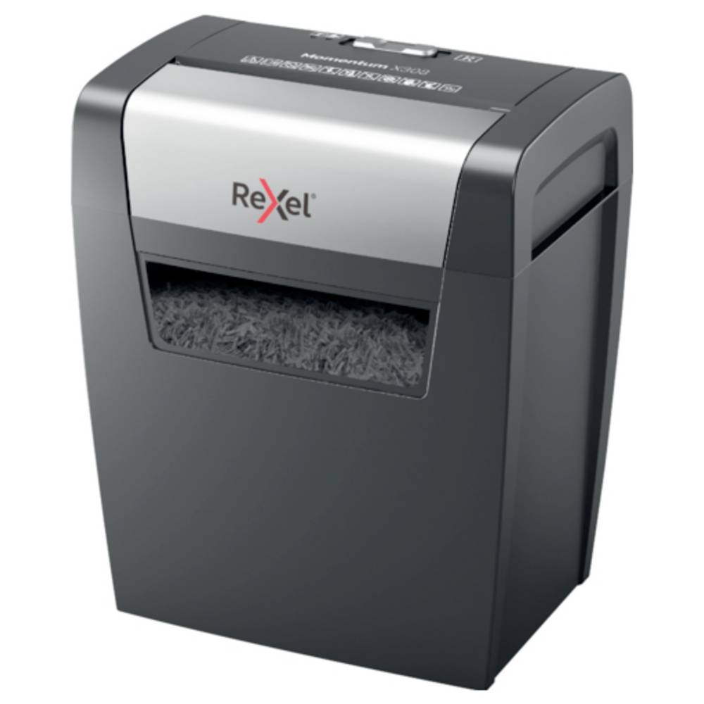Rexel Momentum X308 Papierversnipperaar 8 vellen Cross cut 5 x 42 mm P-3 15 l Ook geschikt voor Nietjes, Paperclips