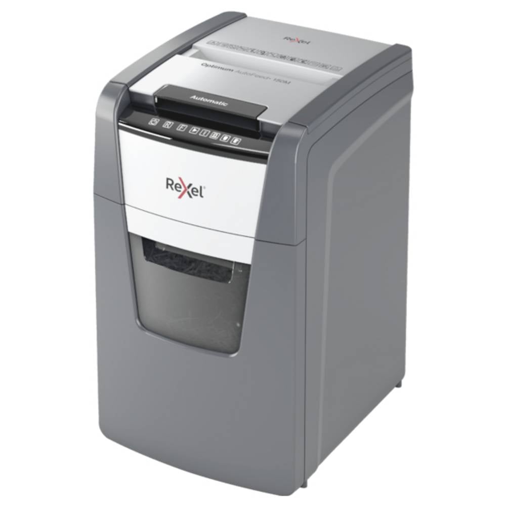 Rexel Optimum AutoFeed+ 150M Papierversnipperaar 150 vellen Micro cut 2 x 15 mm P-5 44 l Ook geschikt voor Paperclips, Nietjes, Creditcards