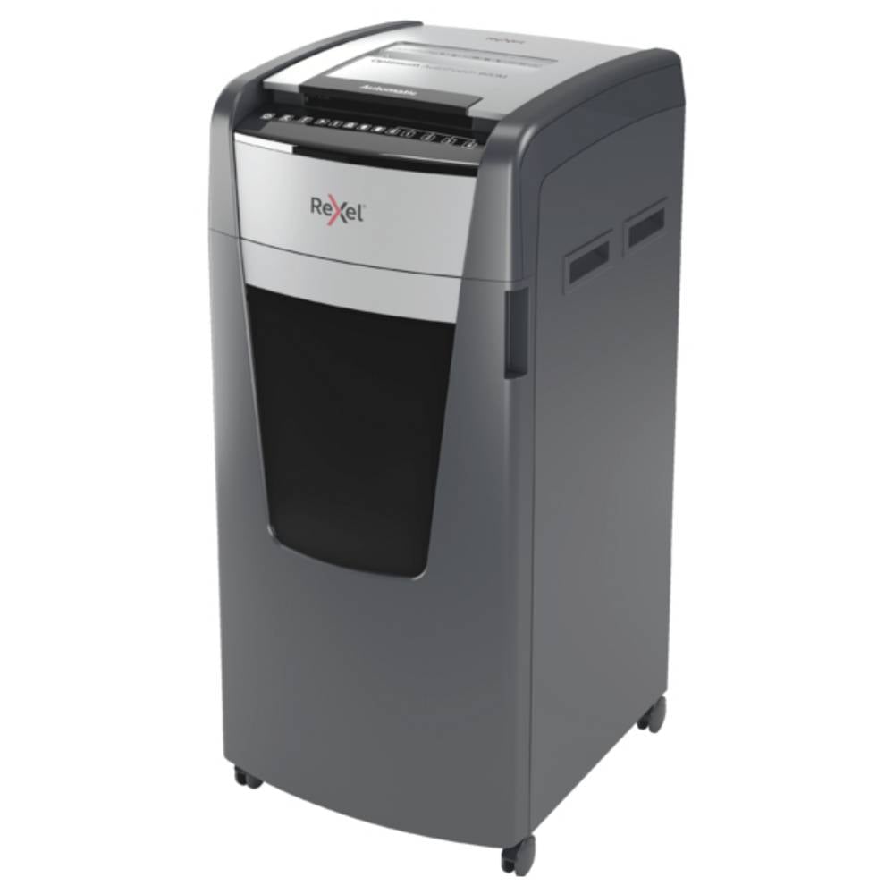 Rexel Optimum AutoFeed+ 600X Papierversnipperaar 600 vellen Micro cut 4 x 36 mm P-4 110 l Ook geschikt voor Paperclips, Nietjes, Creditcards