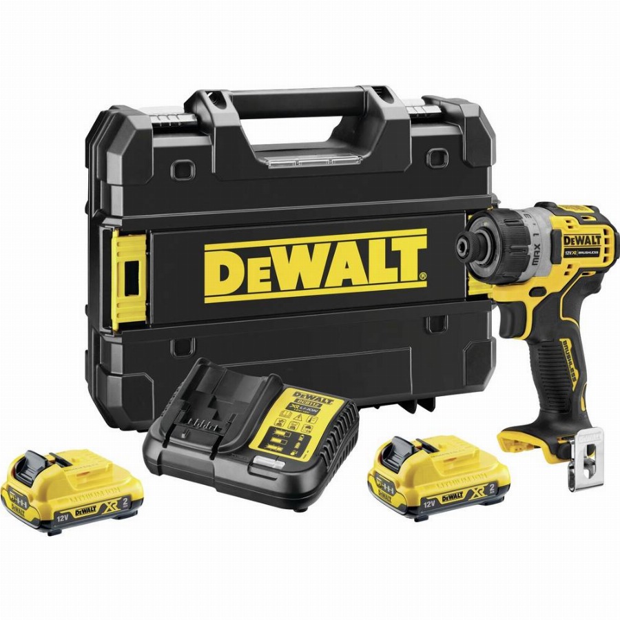 DeWALT DCF601D2 - Accuschroevendraaier - 12V XR - Brushless - Inclusief 2x 2.0Ah accu's en TSTAK koffer