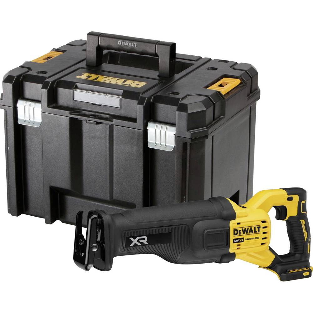 DEWALT DeWALT DCS386NT-XJ, Bürstenlos, Schwarz, Gelb, 3000 SPM, 13 cm, 95 dB, 84 dB DCS386NT-XJ Accu-reciprozaag Brushless 1.475 W 18 V 12 Ah
