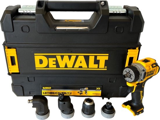 DeWalt 12V XR Serie - Accuboormachine - 57 Nm - 4 Verwisselbare Koppen - LED verlichting