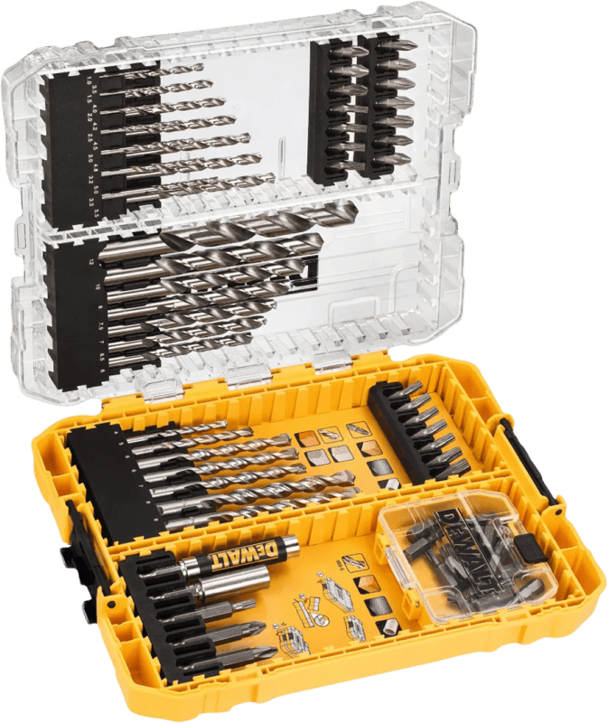 DeWalt 72-delige Steenboren en HSS-G Metaalboren EXTREME 2 TOUGH CASE
