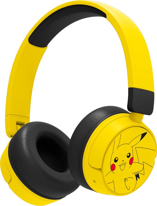 Pokémon – draadloze kinderkoptelefoon – volumebegrenzing – lange batterijduur – microfoon – opvouwbaar – bluetooth