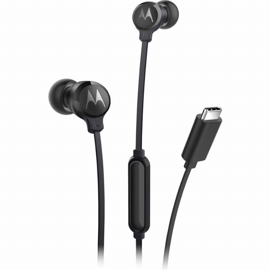 Motorola In Ear oordopjes Kabel Zwart Ruisonderdrukking (microfoon) Microfoon uitschakelbaar (mute)