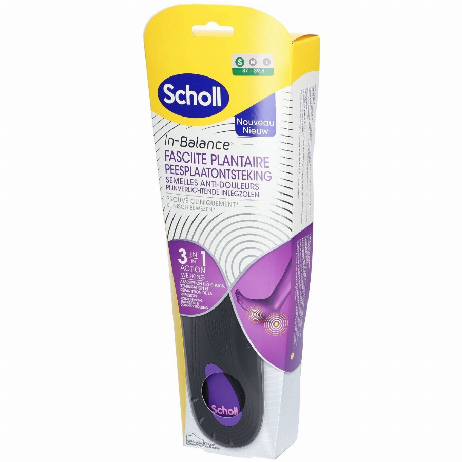 Scholl In-Balance Pijnverlichtende Inlegzolen Peesplaatontsteking Small 1